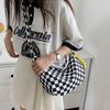Women's New Casual Plaid Bag Large-capacity Plaid Messenger Bag Trendy Neutral Checkerboard One-shoulder Women's Bag