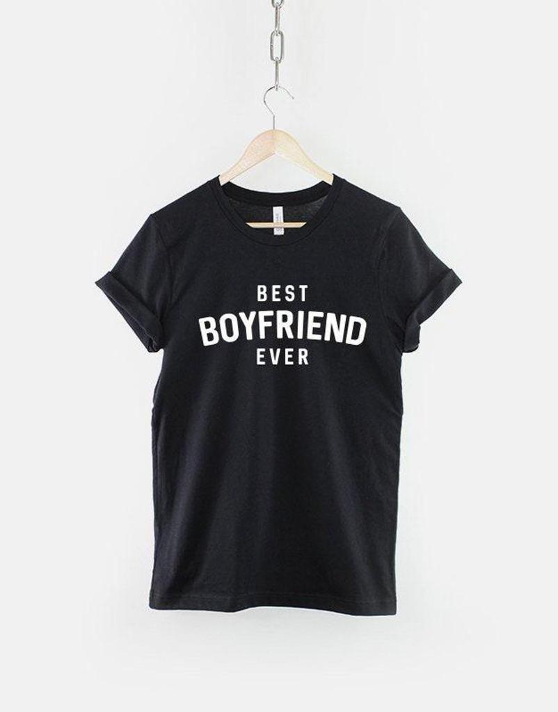 Best Boyfriend Ever Shirt, Cute Anniversary Gift T Shirt, Romantic Partner Graphic Tee, Present for Him
