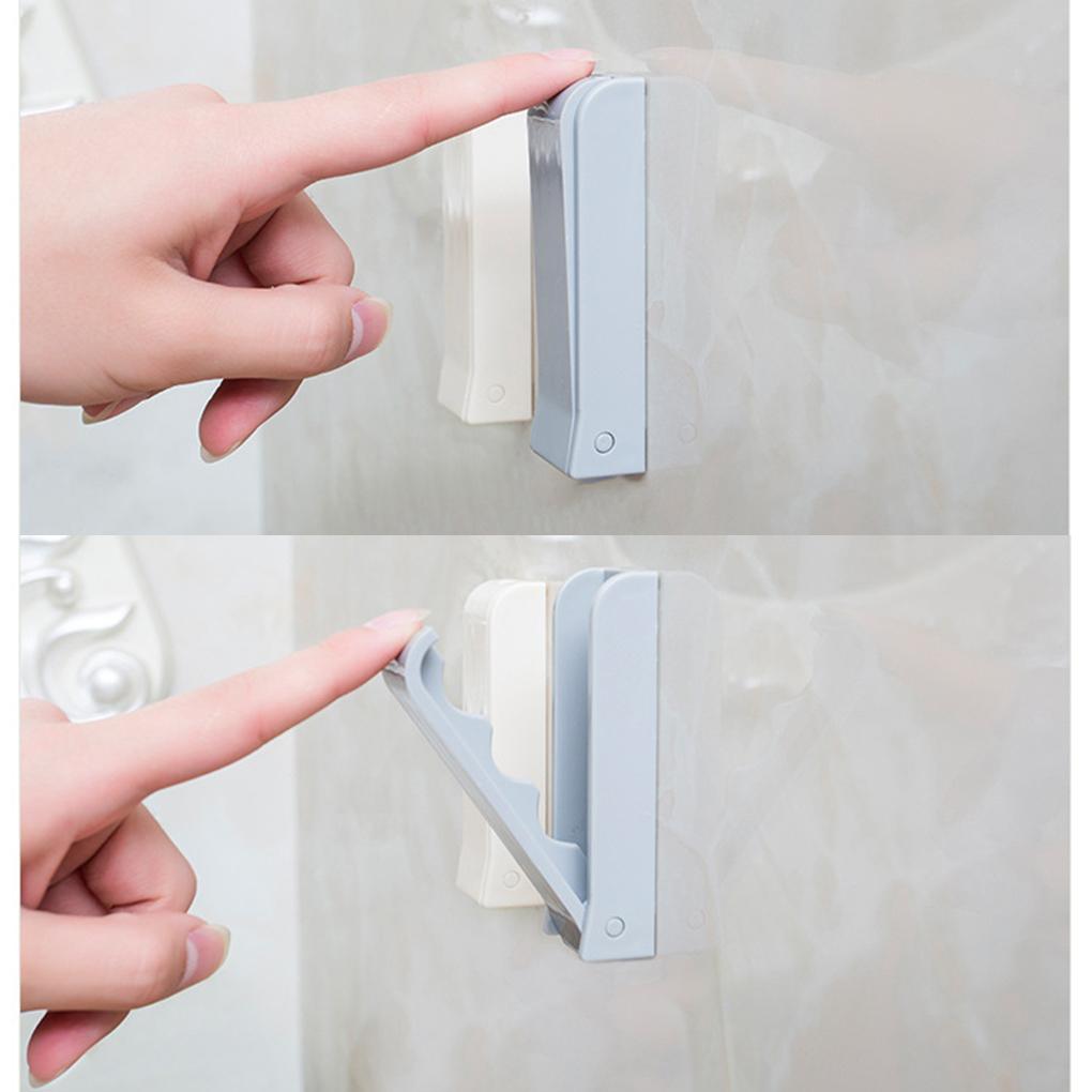 Складной крючок для ванной комнаты, настенная вешалка, самоклеящиеся невидимые держатели для хранения одежды, аксессуары для одежды
