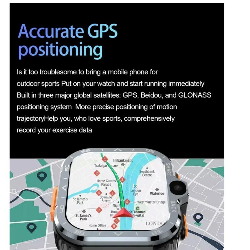 Valdus PGD Android Умные часы Мужские GPS 16 ГБ/64 ГБ ПЗУ Хранилище HD Двойная камера NFC Длительное время работы от батареи 2G 4G SIM-карта WIFI Беспроводной быстрый доступ в Интернет