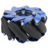 4in Mecanum Wheel Left Aluminum with TPU Rubber Rollers Industrial Robot Accessories