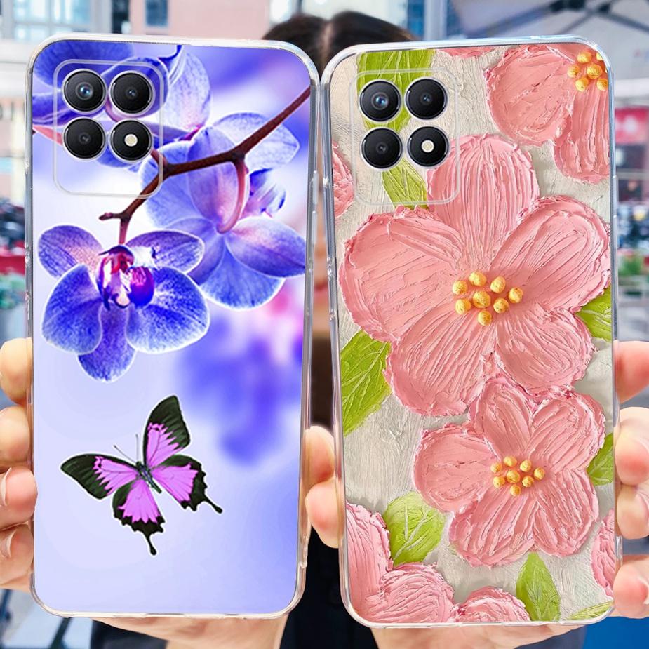 Чехол для Realme 8i Чехол для Realme 8 Pro Милый Мультяшный Чехол Прозрачный Силиконовый Мягкий Чехол для Телефона Для Realme8 Pro Realme 8 5G 8i Задняя Крышка Сумки