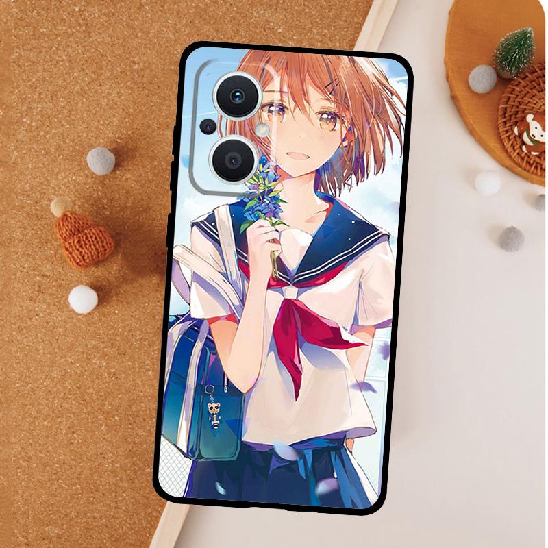 Anime girl cartoon japan cute Phone Case For OPPO Reno 13 F 12 F 11 8T 7 8 10 Pro OPPO Find X8 X6 Pro X3 X5 Lite Cover