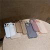 For iPhone 15 14 13 12 Pro Max Plus Camera Big Hole Transparent Color Anti Fingerprint PC Anti-Slip Back Cover Case Shell