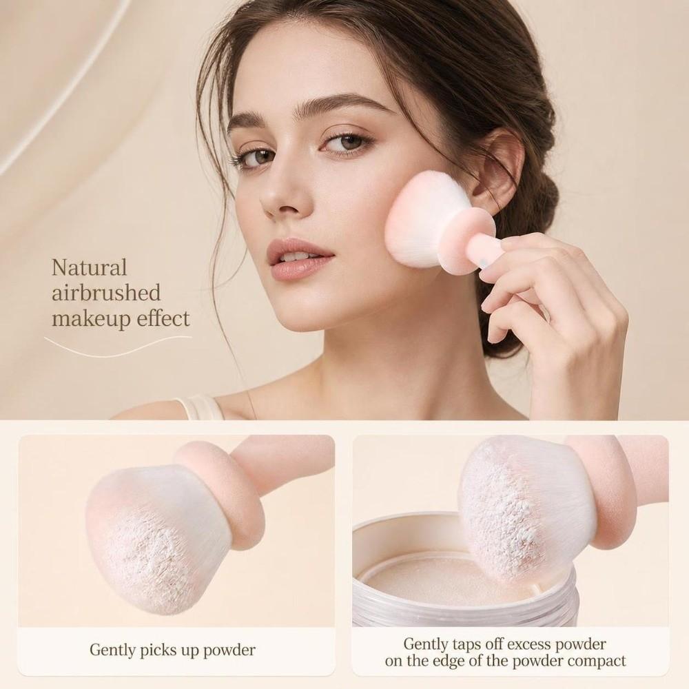 Large‑Head Powder Makeup Brush Reusable Blush Cosmetic Brush Loose Powder Brush Setting Makeup