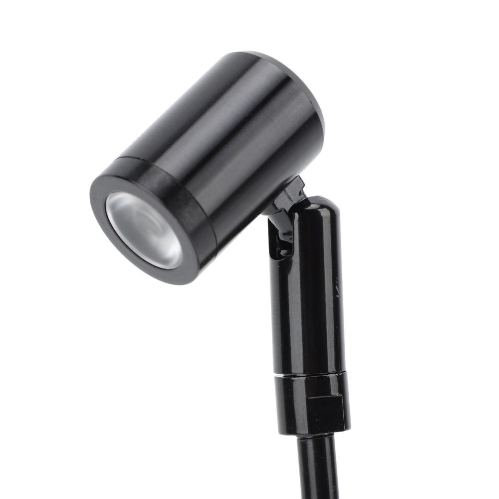 2 Pack Aluminum Body Jewelry Showcase Light Upright Mini Spotlight Jewelry Showcase