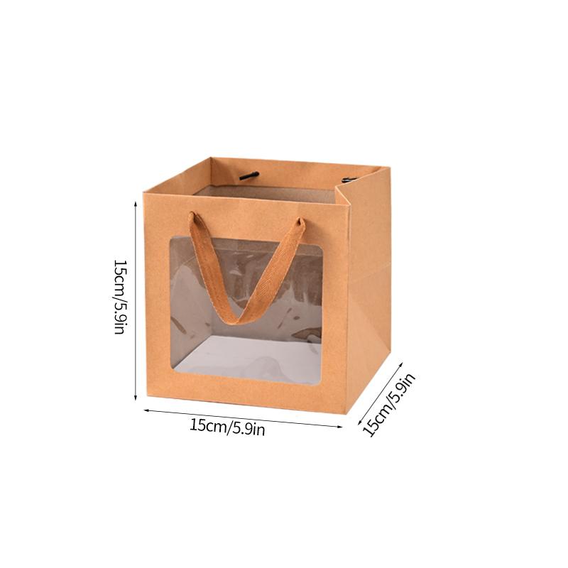 Портативный подарочный пакет Коробка для печенья с окошком Пакет для покупок Подарочная коробка для шарфа Пакеты для подарков на день рождения Упаковочный пакет Коробки для торта Свадебный декор