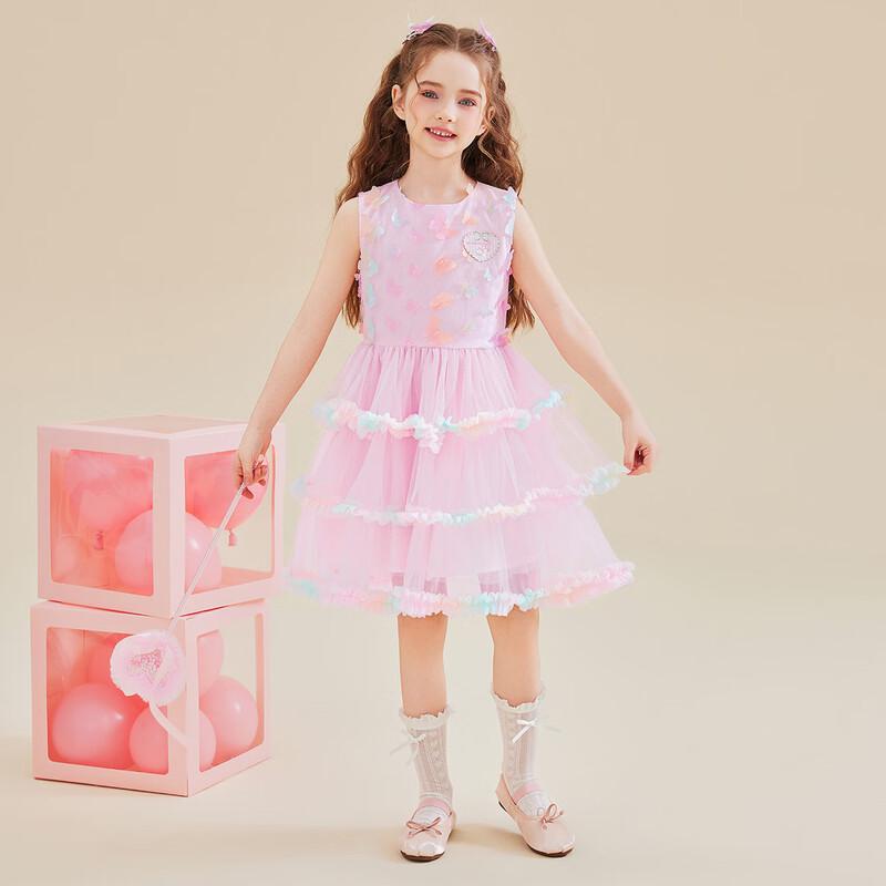 Hello Kitty Розовое платье-принцесса с бабочками для девочек