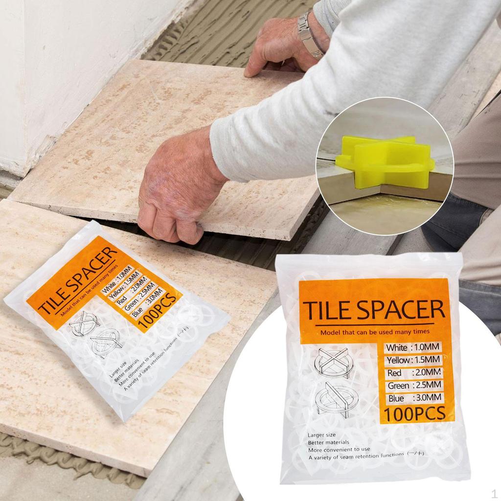 100 шт. распорок для поперечной плитки, система выравнивания зазоров, клиновая керамическая система