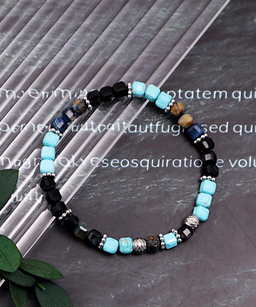 Браслет Polalita Black Türkiye Blue Mix (Plt-Br-073_Bl)