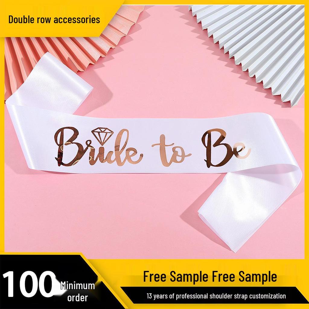 Трансграничный свадебный плечевой набор: Команда Невесты Девичник Ленты и Повязки