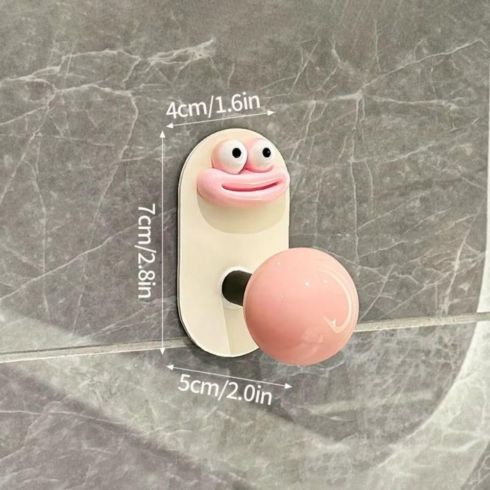 Wall Mount Dopamine Adhesive Hooks Heavy Duty Towel Hanger Colorful Bathroom Adhesive Wall Hook
