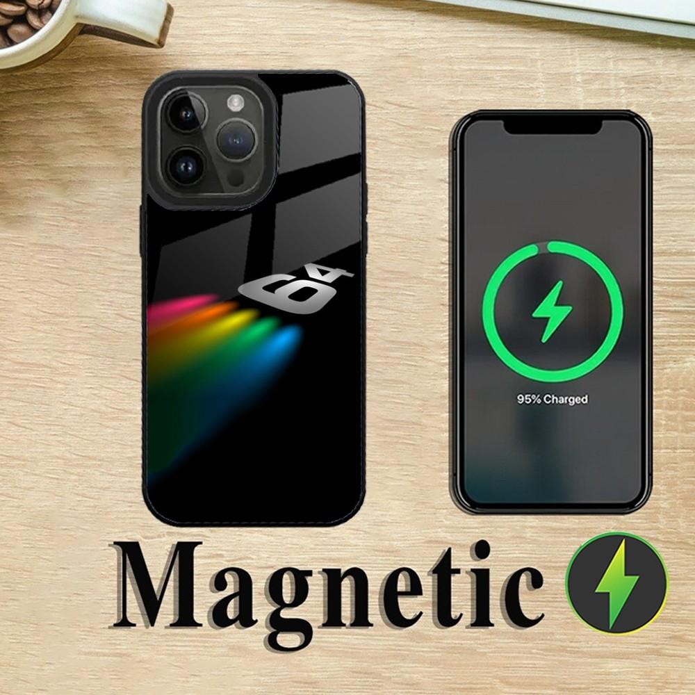 Чехол для телефона Commodore 64 для iPhone 16,15,14,13,12,11,Plus,Pro,Max Mini Магнитная беспроводная зарядка MagSafe