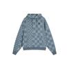 Vans Толстовка с капюшоном с нерегулярным шахматным узором и логотипом, унисекс, джинсово-голубая VN0A7YIZYA1
