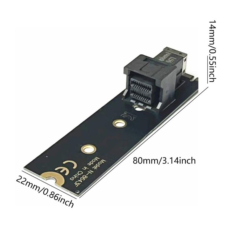 Конвертерная карта PCIe NVMe M.2 на U.2 SFF-8643 для настольных материнских плат, обеспечивающая высокоскоростную передачу данных