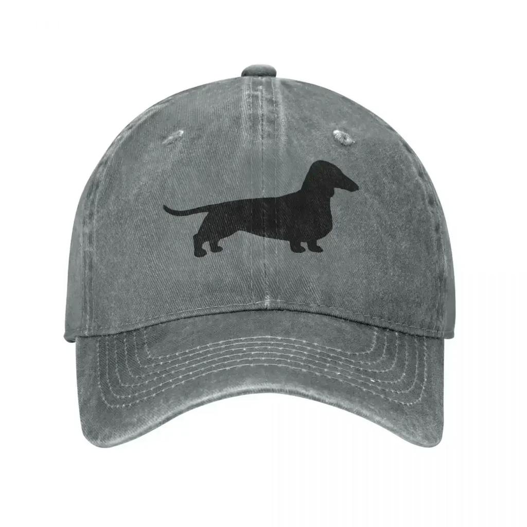 Такса Вейнерская Собака Бейсболка Винтажная Потертая Стиранная Snapback Мужская Женская Летняя Шляпа для Улицы