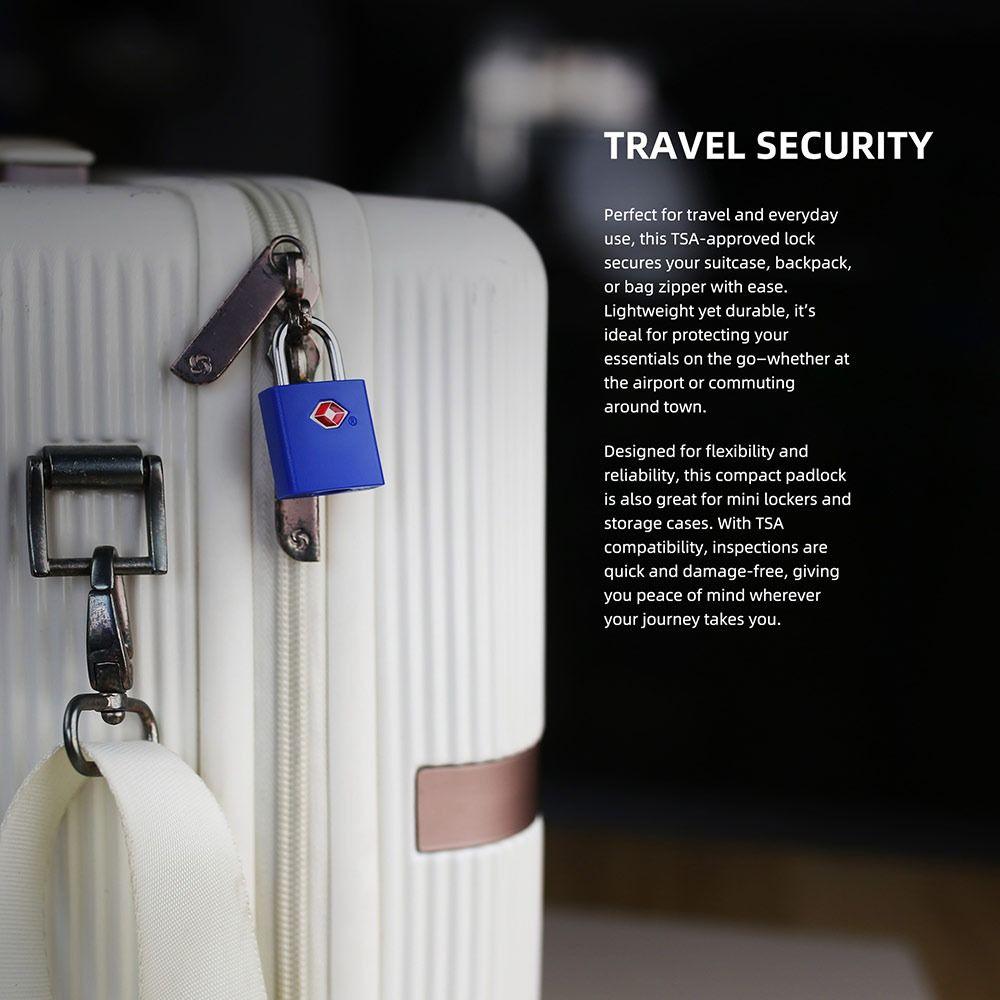Zinc Alloy Luggage Lock Mini Security Padlock Portable Cabinet Lock  for Travel