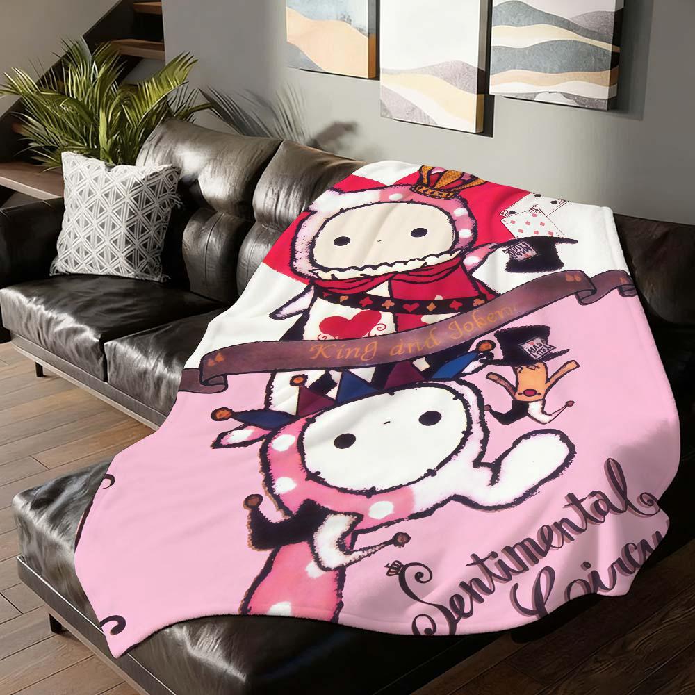 Cartoon cute S-SentiMental C-Circus Blanket For Sofa Office Bed Plane Travel Sleep Read Relax Camping Soft And Warm