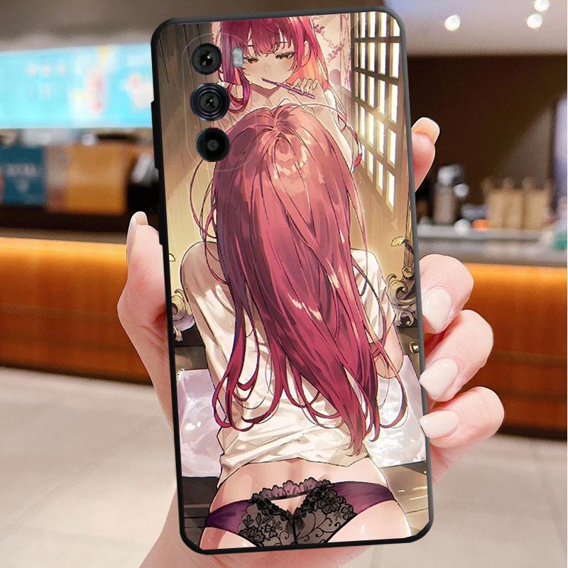 Phone Case For Motorola Edge 50 40 Pro 60 50 40 30 Ultra Neo Fusion Moto G Play G Stylus G Power G Anime Girl