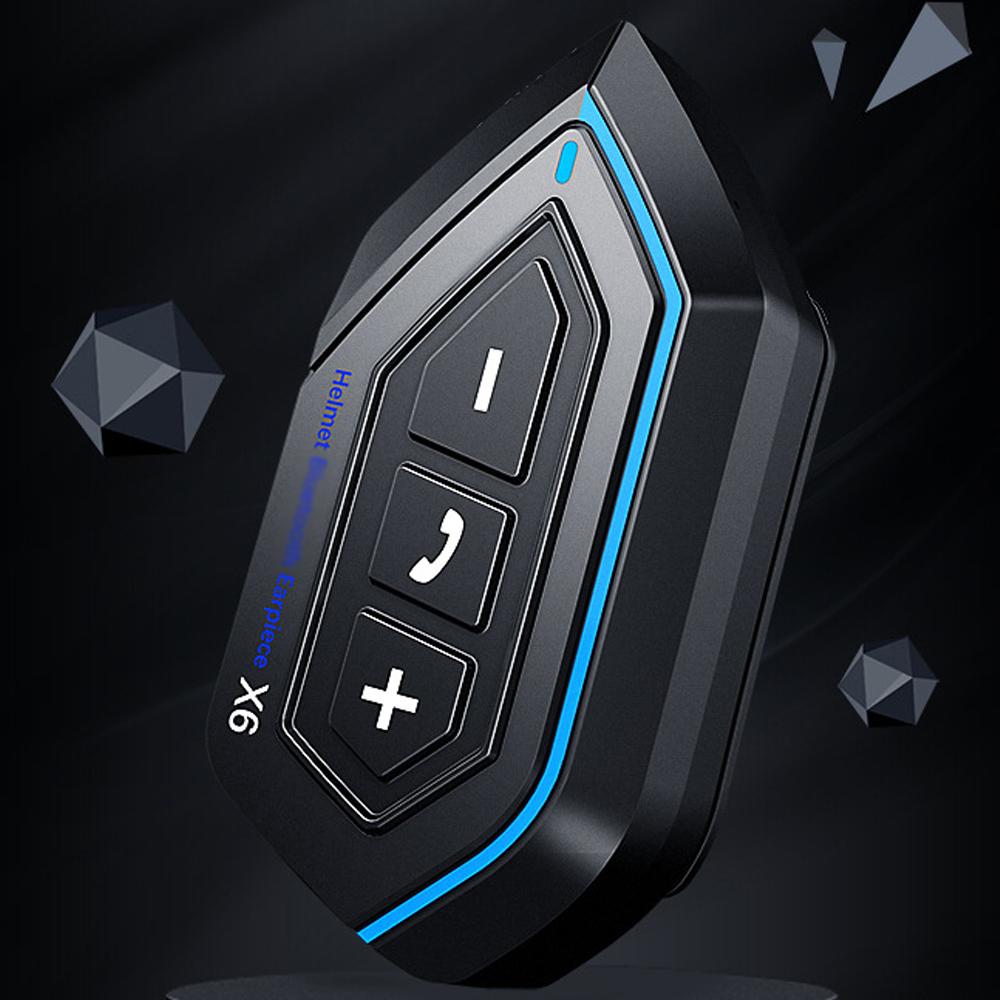 Motorcycle Helmet Headset BT5.0 Waterproof Helmet Intercom Headphone Noise Reduction Support Hands Free Calling Auto