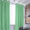 Suede Curtain 100% Polyester - Light Green - 140x250 Cm