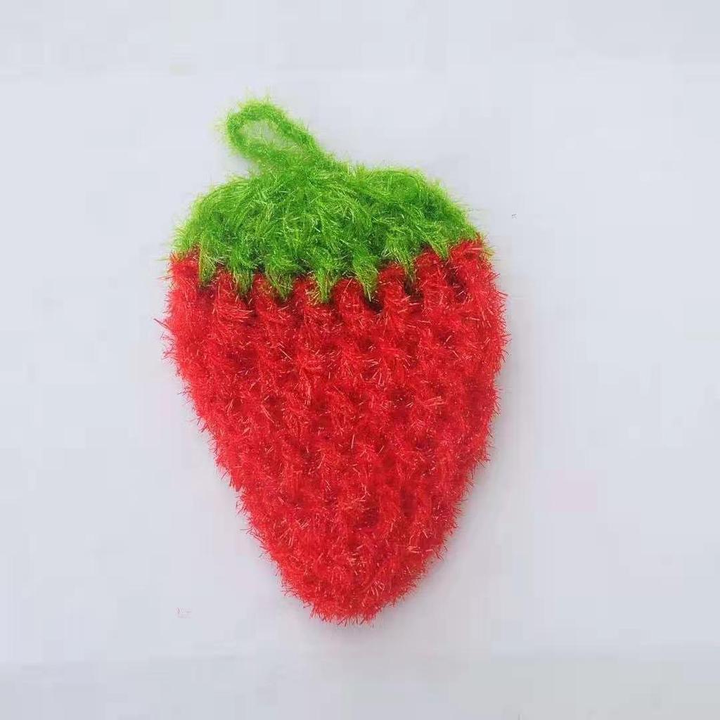 8 Pieces Fruit Dish Scrubber Non Scratch Cleaning Sponge Double Layered Dish Sponge No Odor Kitchen Net Cloths for Washing Cookware Tubs Sinks