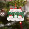 Рождественское семейное украшение 2026 года Шапка Санты Снеговик Сделай сам Имя семьи Подвеска на елку