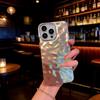 Зеркальный чехол с лазерным волнистым узором для iPhone 16, 17, 14 Pro и Apple 15