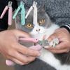 2-in-1 Pet Nail Trimmer Stainless Steel Anti Splash Electric Nail Grinder Rechargeable Silent Operation Dog Nail Clipper