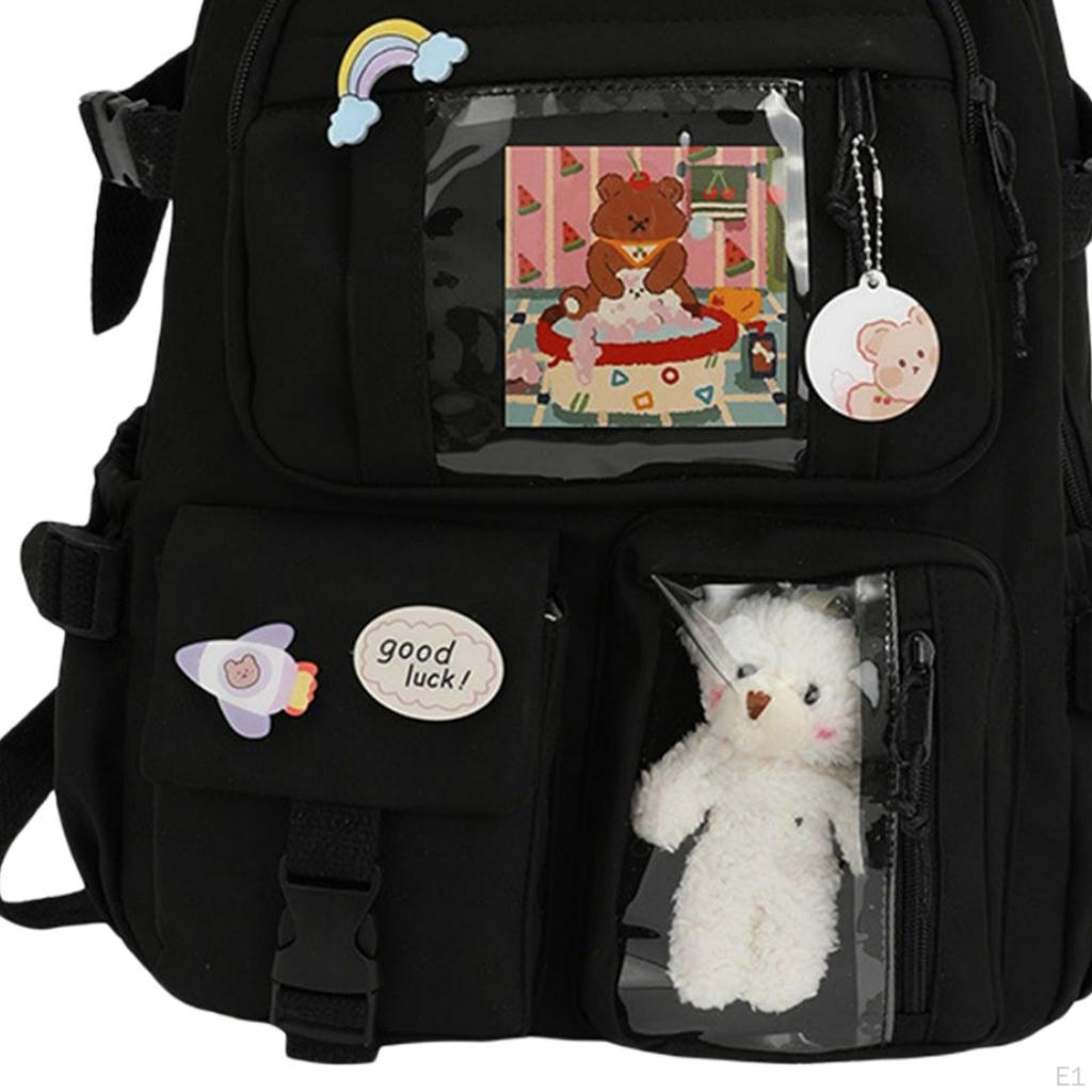 Рюкзак Повседневный рюкзак Дневной рюкзак Сумка для ноутбука Сумка для колледжа Школьная сумка Сумка для девочек Женская сумка - черный