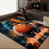 1PC Custom Name Basketball Dreams In Flames Theme Floor Mat Ideal for Living Room, Game Rooms, Office, Bedroom,Floor Mat Playful Design157