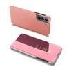 Clear View Case Flip Case For Samsung Galaxy S22+ (S22 Plus) Pink