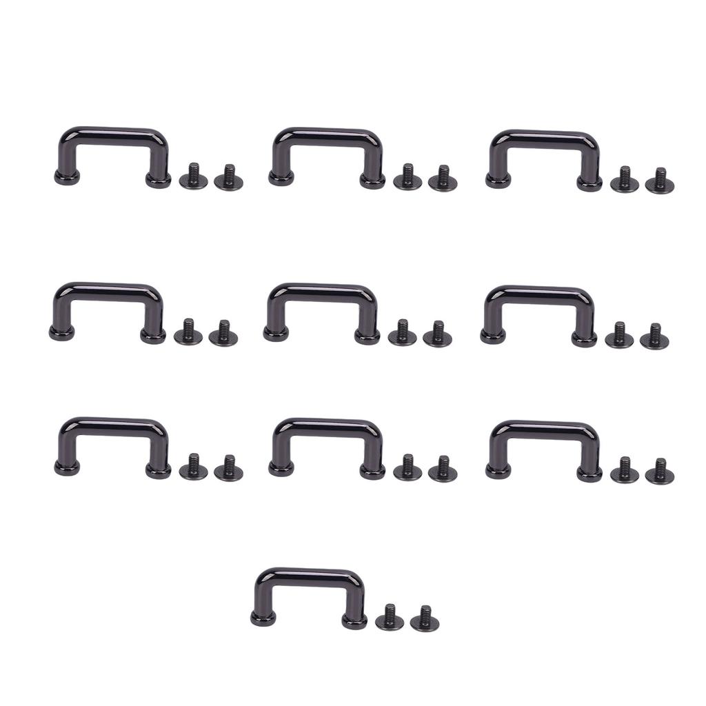 10 шт. пряжка для арочного моста 19x11x5 мм из сплава с D-образным кольцом и винтами PH для сумок Clo