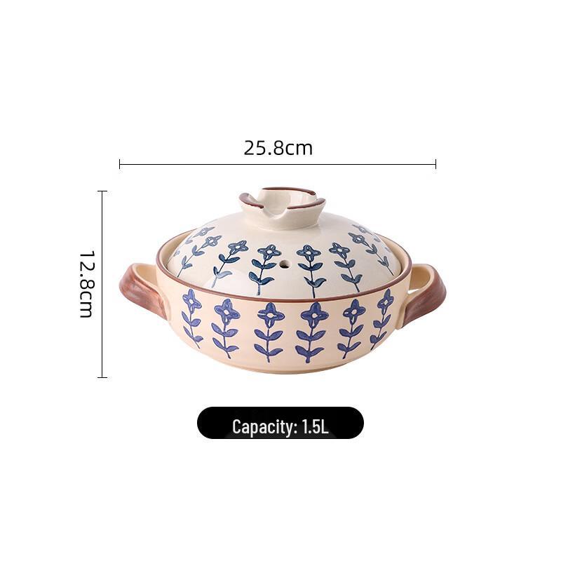 High-Temperature Ceramic Casserole Pot
