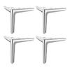Pack of 4 Metal Cabinet Feet High Strength Metal Furniture Feet Upgrades for Modern Furniture Including Sofas & Chairs