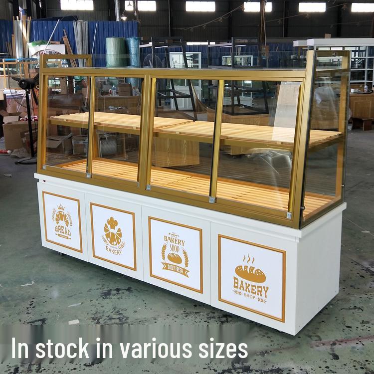 В наличии кондитерская витрина: Остров из массива дерева и кованого железа с ящиками для хлеба, выпечки и жареных продуктов