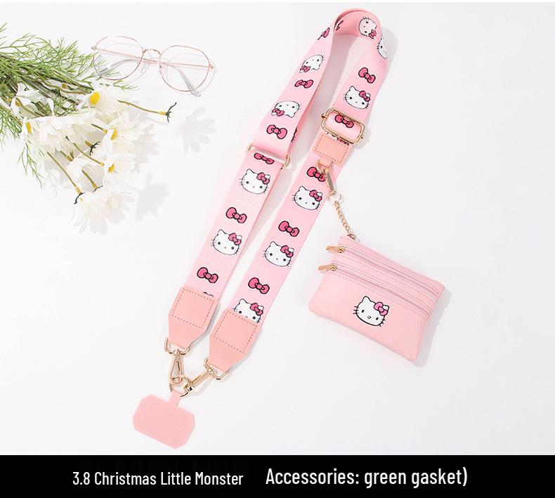 Съемный ремешок на запястье и плечо для мобильного телефона, регулируемый ремешок через плечо и небольшая сумка.