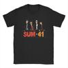 Novelty Band Sum 41 T-Shirt for Men Crew Neck Pure Cotton T Shirts SUM41 Punk Short Sleeve Tees Graphic Printed Clothing