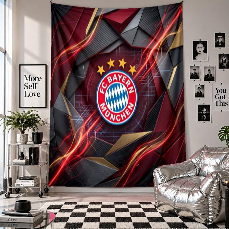 Bayern Munich Wall Tapestry Home Decor Wall Hanging Cloth for Bedroom Living Room Background