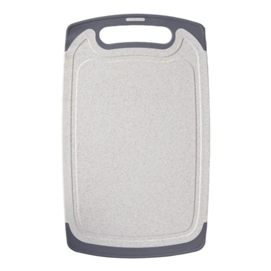 Двусторонняя разделочная доска для овощей и мяса с канавками Удобная ручка с нескользящим покрытием Необходимая кухонная вещь для гурманов и шеф-поваров