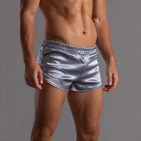 Мужские шорты с эластичной талией и средней посадкой, однотонные, свободного кроя, повседневные, для домашнего стиля, универсальные, для дома