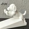 Healing Desk Ornament for Decor 3D Printed Cartoon Dog Door Stopper, Cute Animal Holder, Environmentally Friendly PLA Holder Non-Slip Wedge Floor Wall