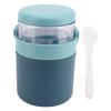 2 In 1 Insulated Food Jar Stainless Steel Leak Proof Portable Soup Jar with Snack Container for