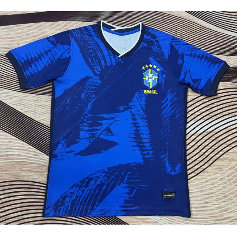 Brazil National Team Retro Soccer Jersey Men Women Short Sleeve Performance Sportswear Cycling Running Fitness