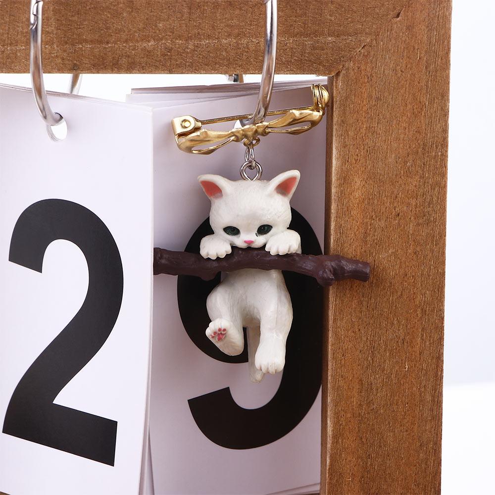 Boys Gift Cartoon Design Girls 3D Cat Brooch Clothes Accessories Korean Style Badge Women Brooch