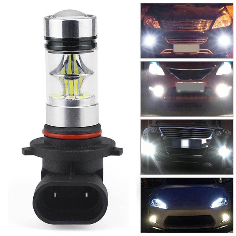1pc 9006 HB4 100W 6000K Super White Fog Light 2323 LED Driving Bulb DRL Daytime Running Light