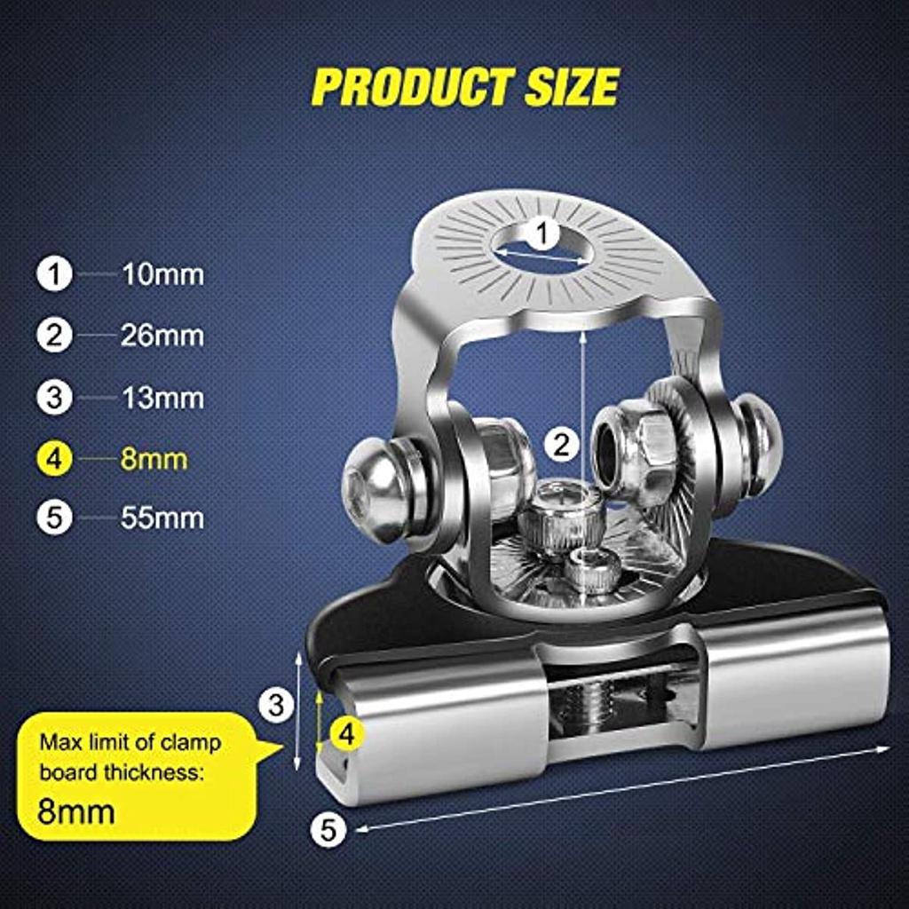 Монтажный кронштейн для светодиодной планки Nilight, 2 шт., универсальный регулируемый капот, кронштейн для крепления рабочего освещения, держатель зажима для внедорожного джипа, грузовика, внедорожника