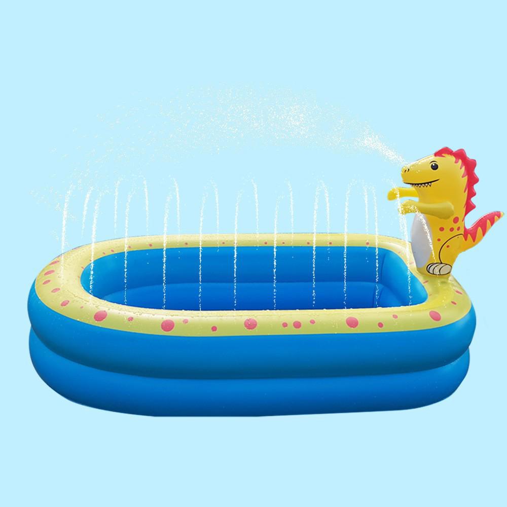 Надувной бассейн-динозавр для детей - Летние водные игры на свежем воздухе и веселье для малышей