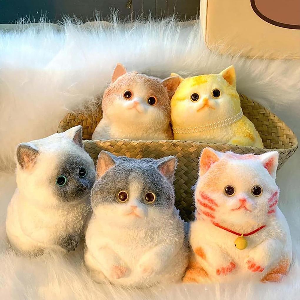 Игрушки-антистресс кошки Taba Squishys Для сенсорной игры и расслабления Игрушки-антистресс кошки Кошка Taba