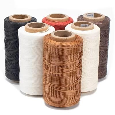 150D Вощеный шнур из кожи 220 метров 1 мм Высококачественный Прочный для DIY Инструмент для рукоделия Нить для ручного шитья